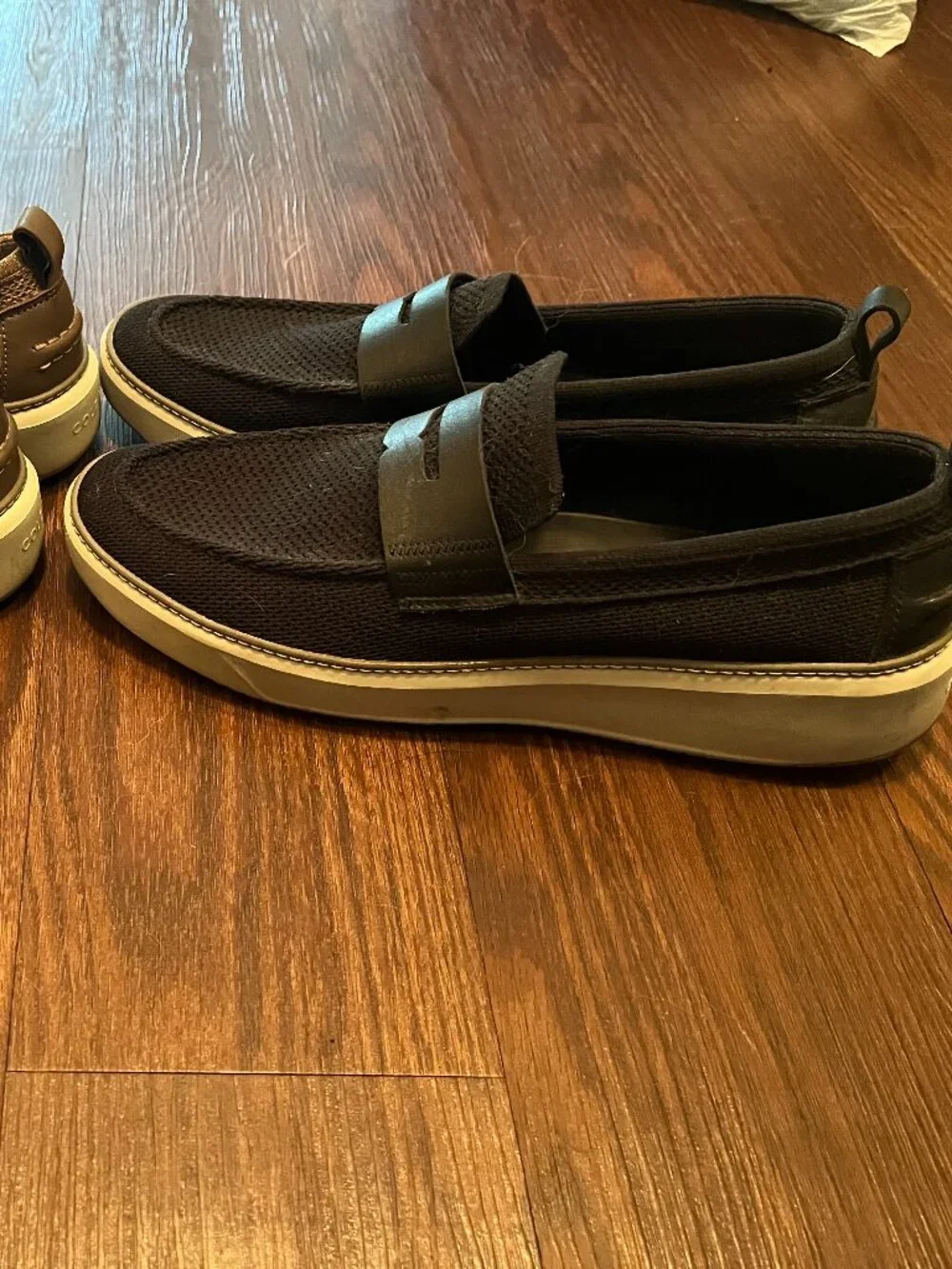 Cole Han Knit Penny Loafers